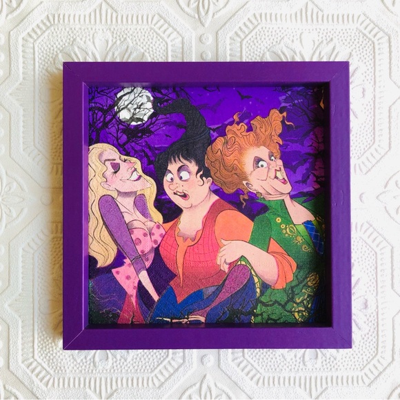 Handmade Halloween Hocus Pocus Frame Decor - Picture 5 of 9